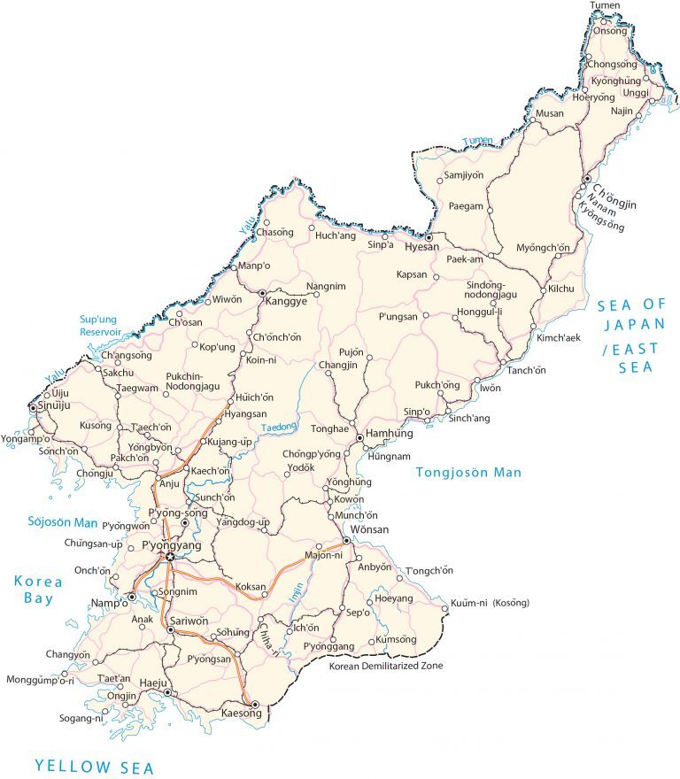 North Korea Map