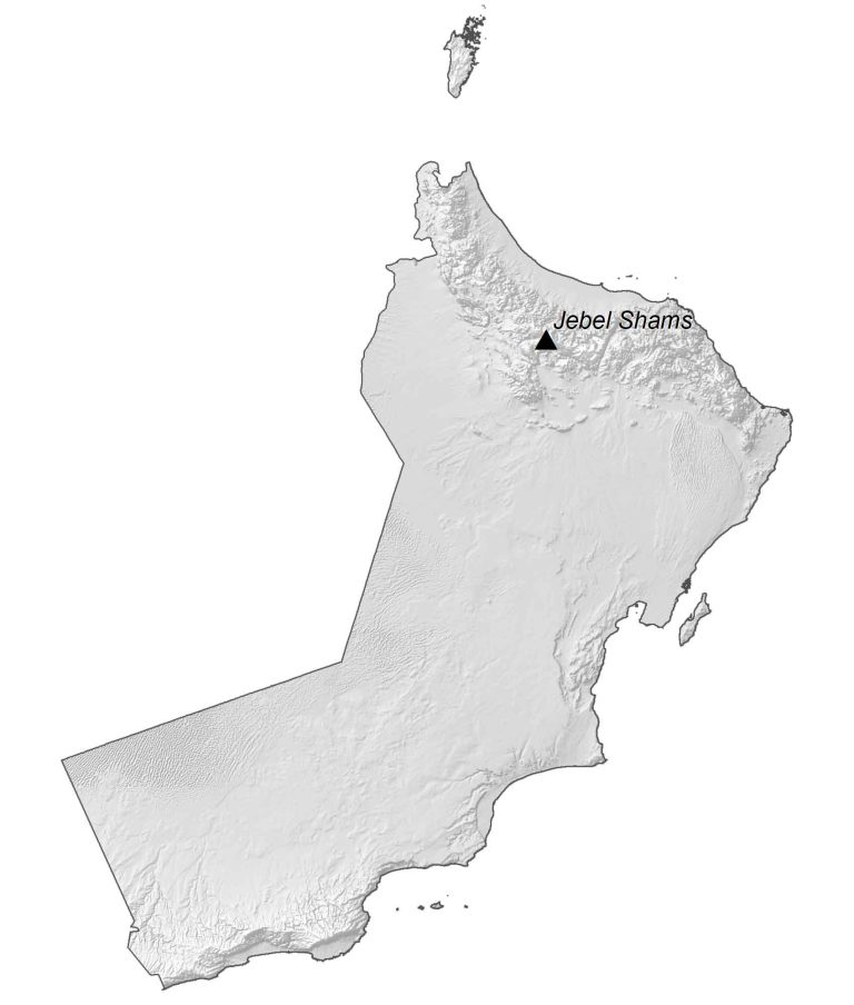 Oman Elevation Map