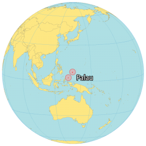 Palau World Map