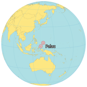 Map Of Palau Cities And Islands GIS Geography   Palau World Map 300x300 