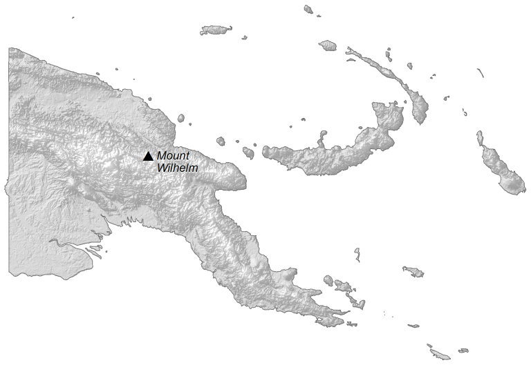 Papua New Guinea Elevation Map