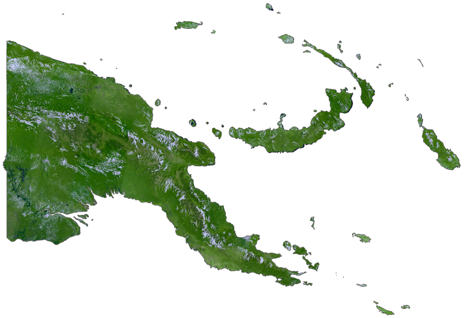 Papua New Guinea Map GIS Geography