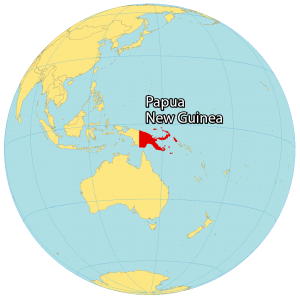 Papua New Guinea World Map