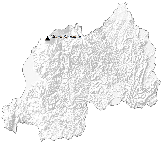 Rwanda Elevation Map