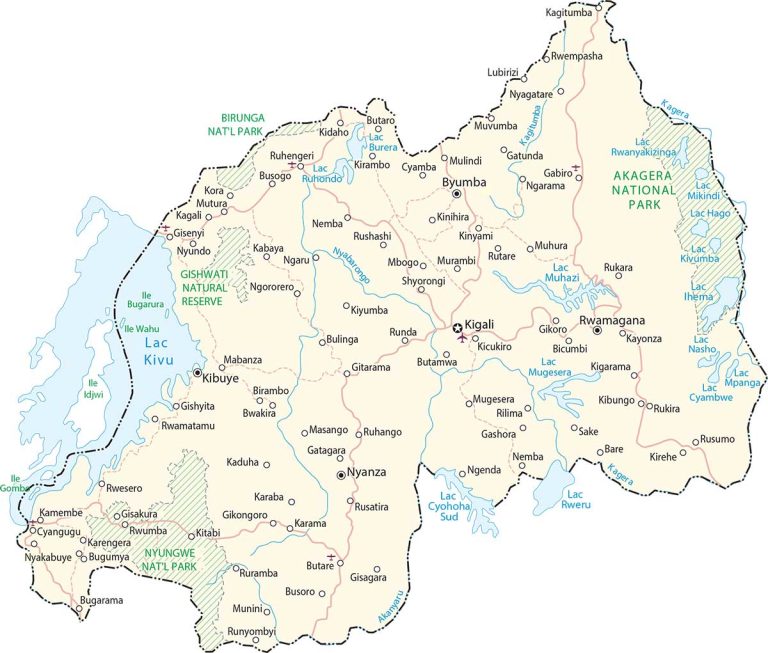 Rwanda Map