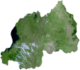 Rwanda Satellite Map