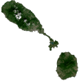 Saint Kitts and Nevis Satellite Map