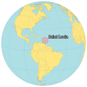 Saint Lucia Location On World Map United States Map   Saint Lucia World Map 300x300 