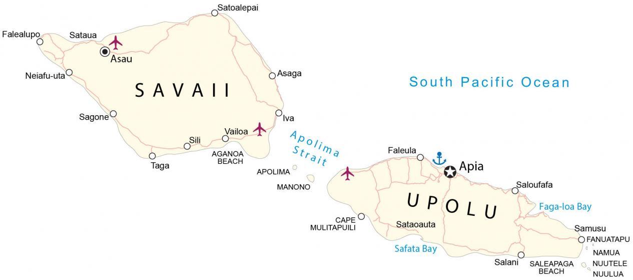 Samoa Map