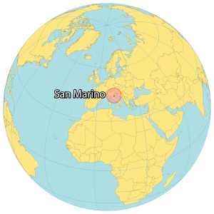 San Marino World Map