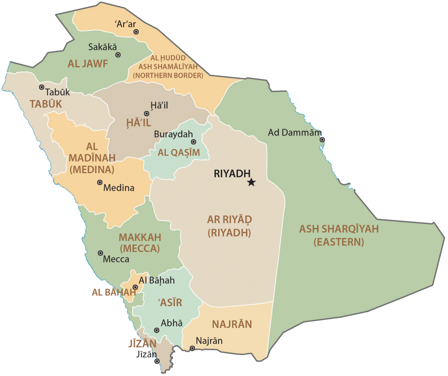 Map Of Saudi Arabia Gis Geography