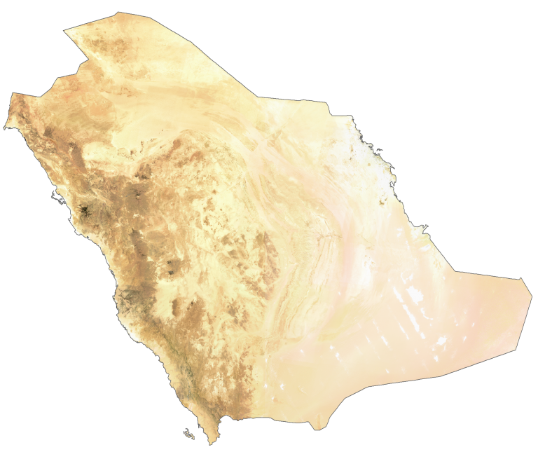 Saudi Arabia Satellite Map