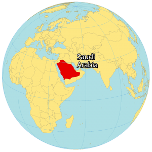 Saudi Arabia World Map
