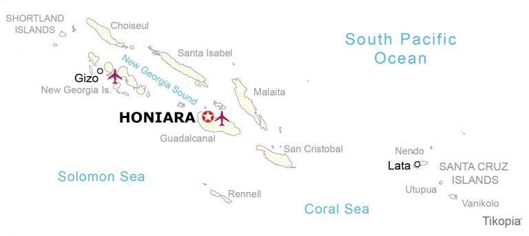 Solomon Islands Map