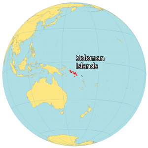 Solomon Islands World Map