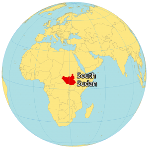 South Sudan World Map