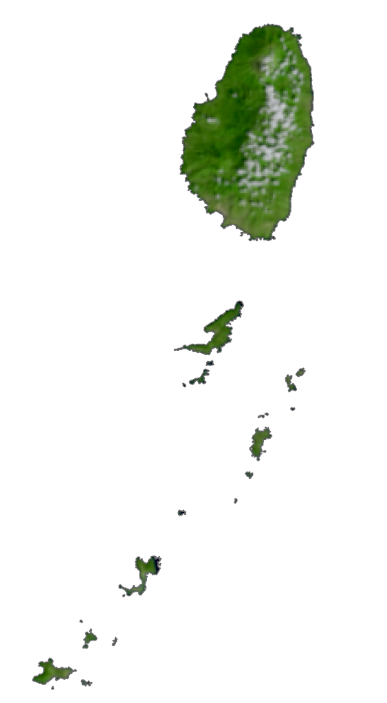 St Vincent and Grenadines Satellite Map