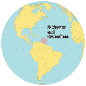 St Vincent and Grenadines World Map