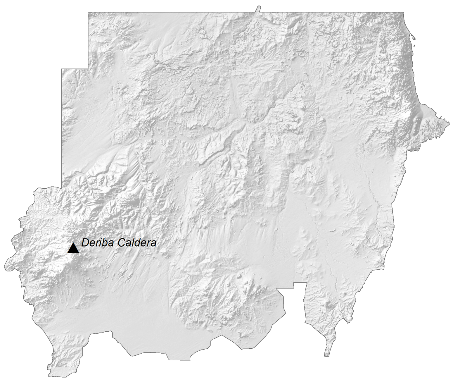 Sudan Elevation Map