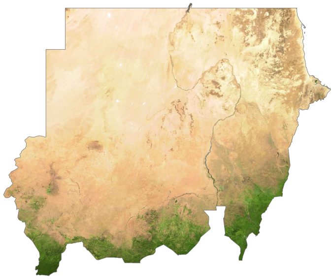 Sudan Satellite Map
