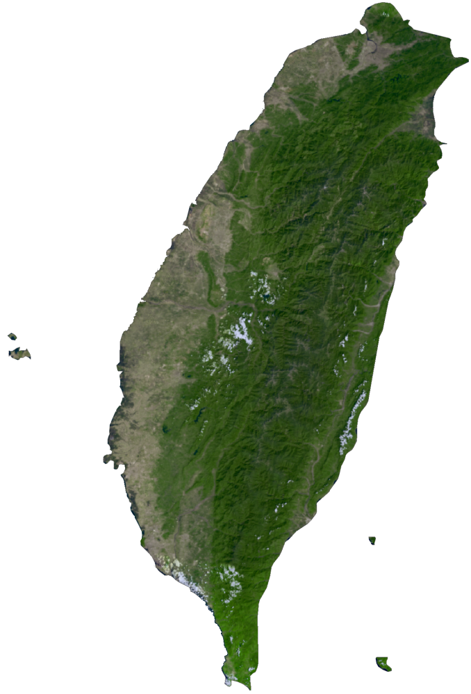 Taiwan Satellite Map