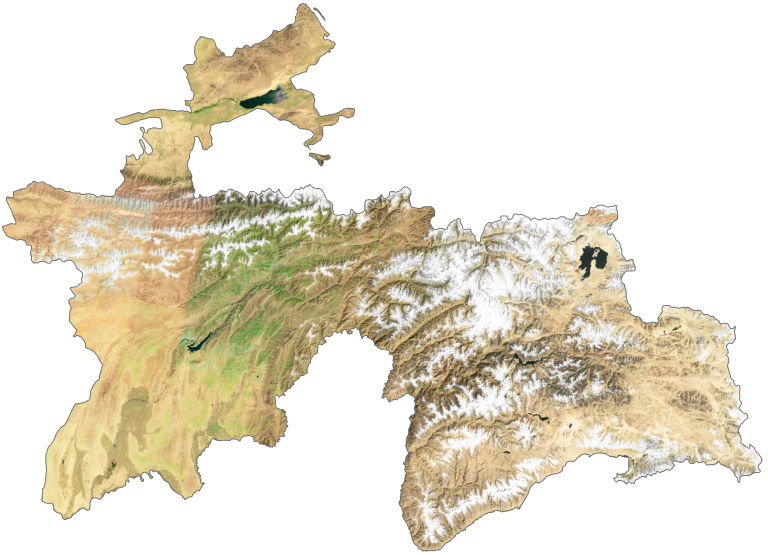 Tajikistan Satellite Map