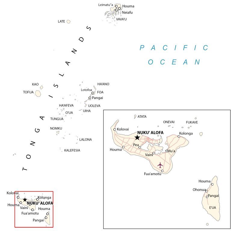 Tonga Map