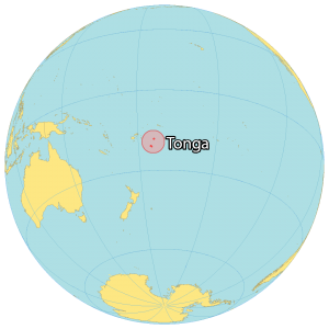 Tonga World Map