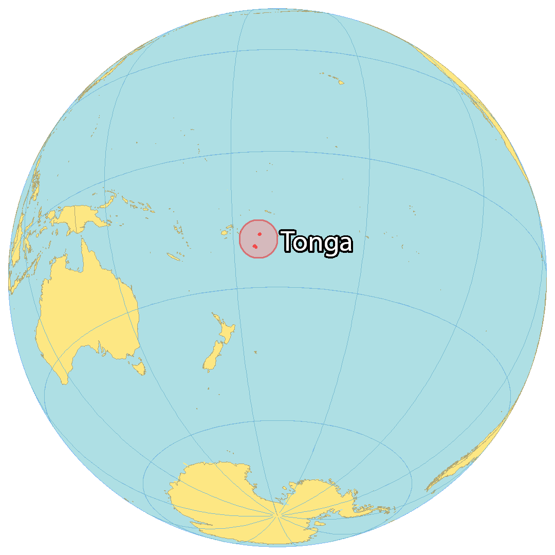 Map Of Tonga GIS Geography