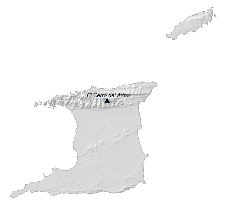Trinidad and Tobago Elevation Map