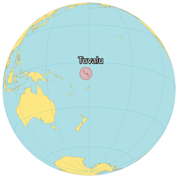 Tuvalu World Map