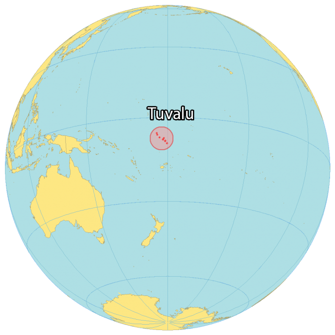 Map Of Tuvalu Islands And Atolls GIS Geography