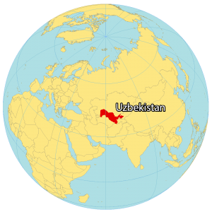 Uzbekistan World Map