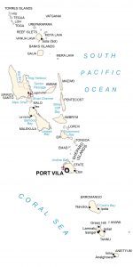 Vanuatu Map – Islands and Atolls