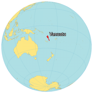 Vanuatu World Map