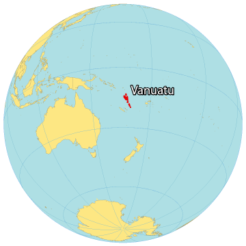 Vanuatu World Map