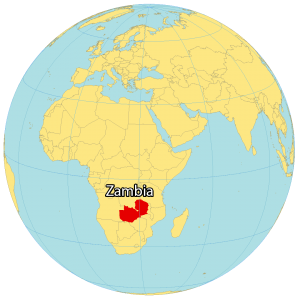 Zambia World Map