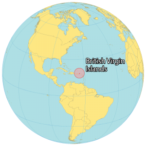 British Virgin Islands World Map