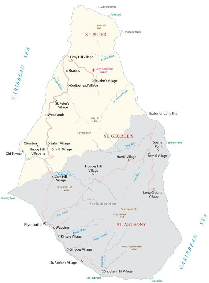 Montserrat Map