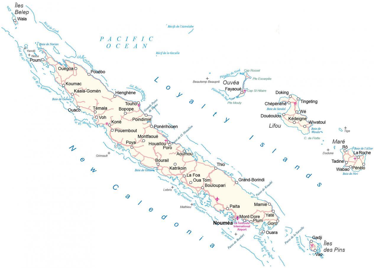 New Caledonia Map