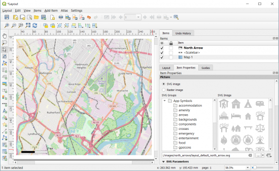 Layout do mapa QGIS 3