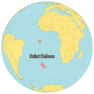Saint Helena World Map