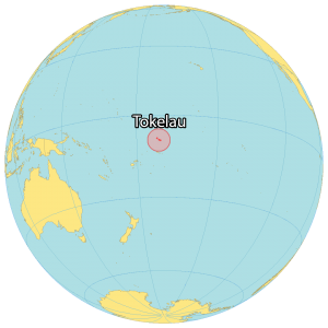 Tokelau World Map