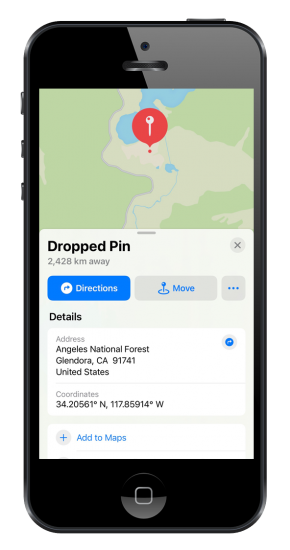 GPS Coordinate Apps Apple Maps 290x550 