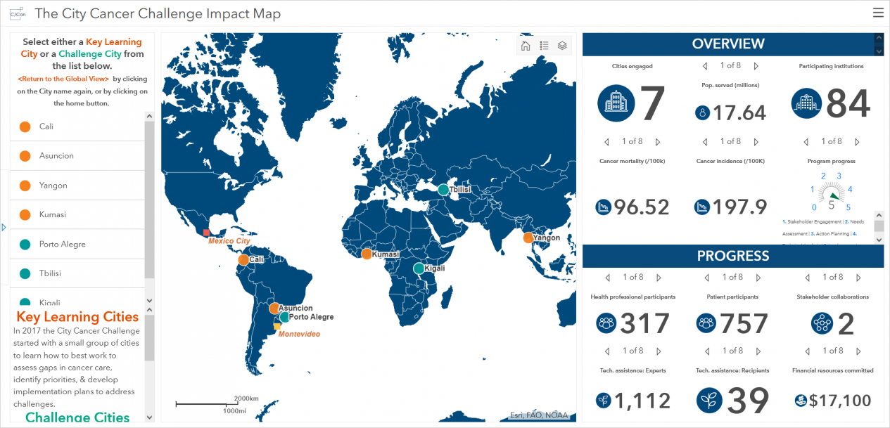 Operational Dashboards ArcGIS Example