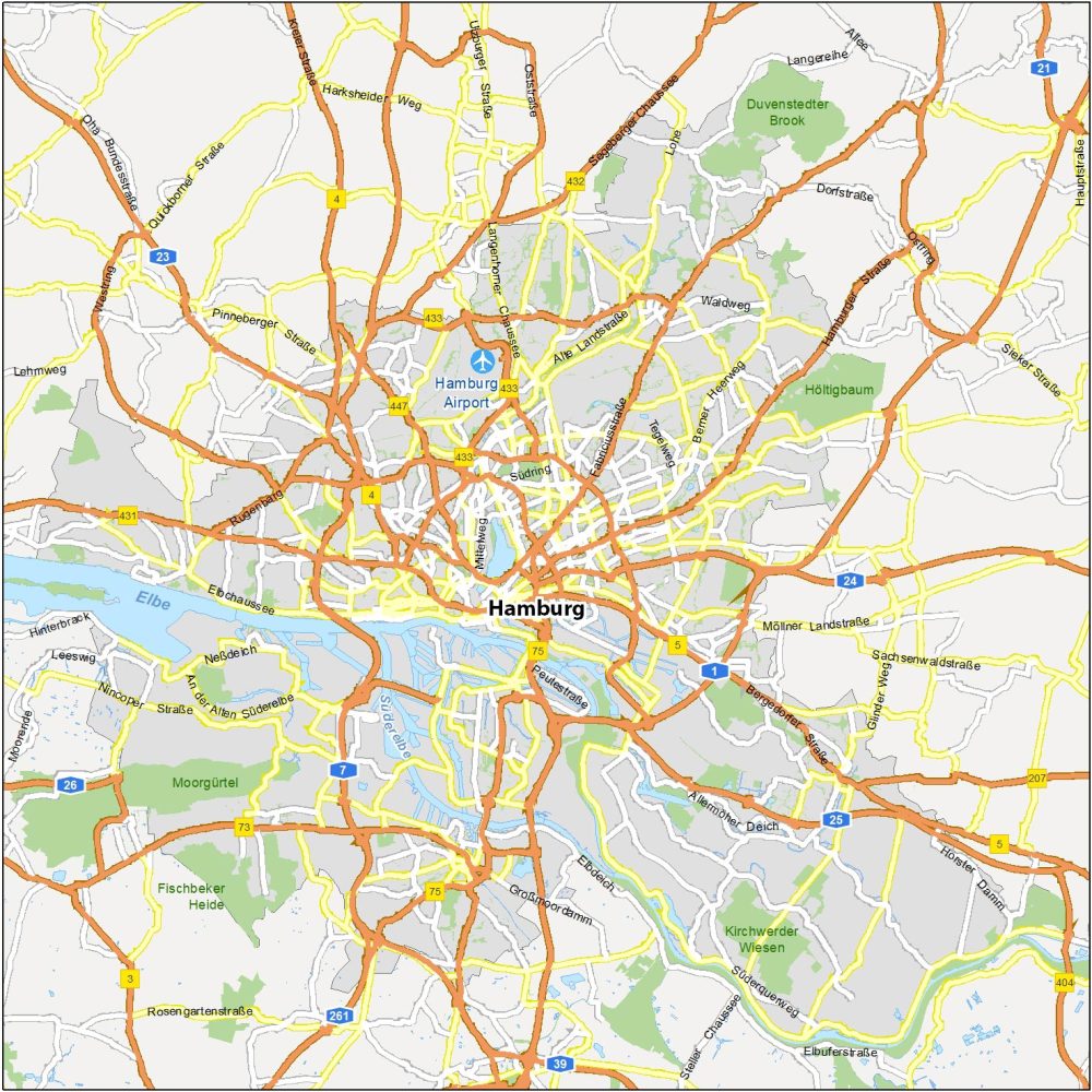 Hamburg Road Map
