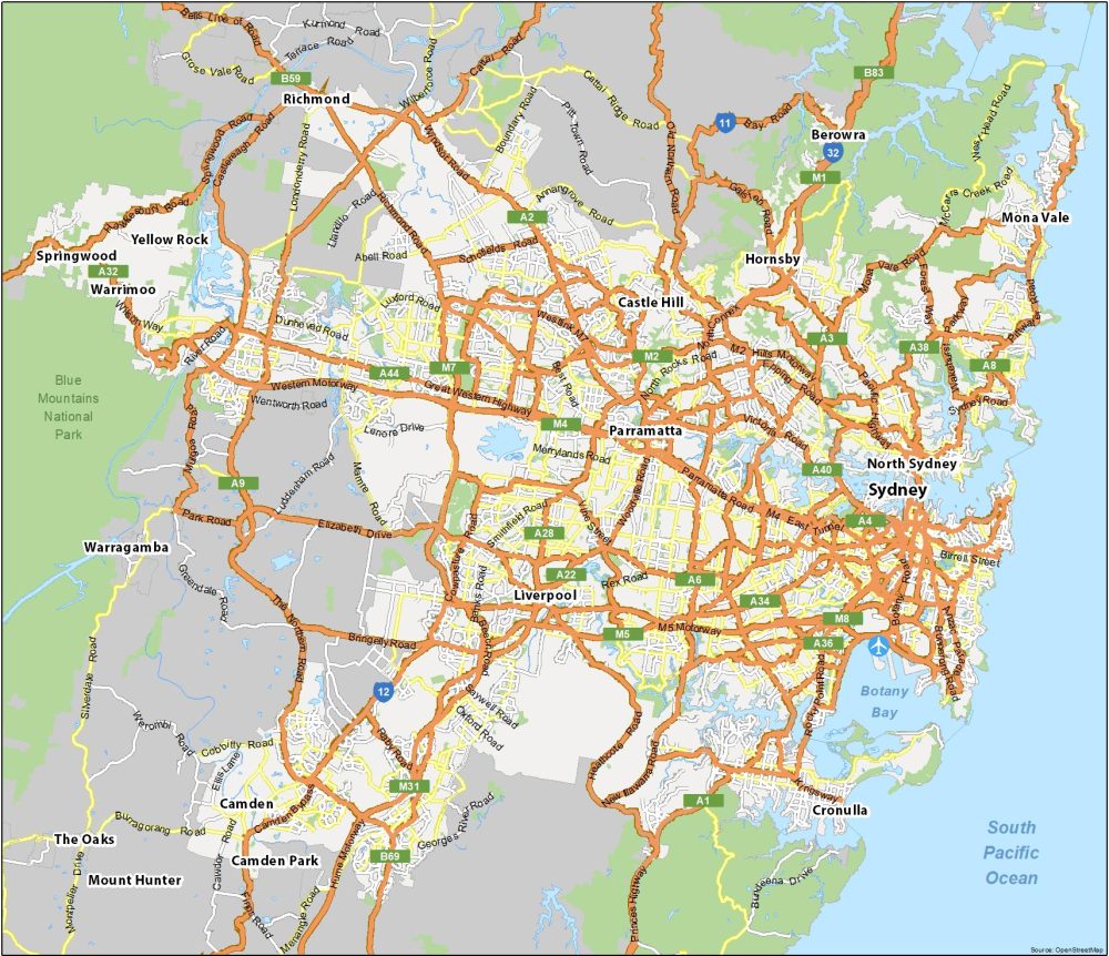 Sydney Map Australia