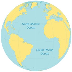 Free World Ocean Map - GIS Geography