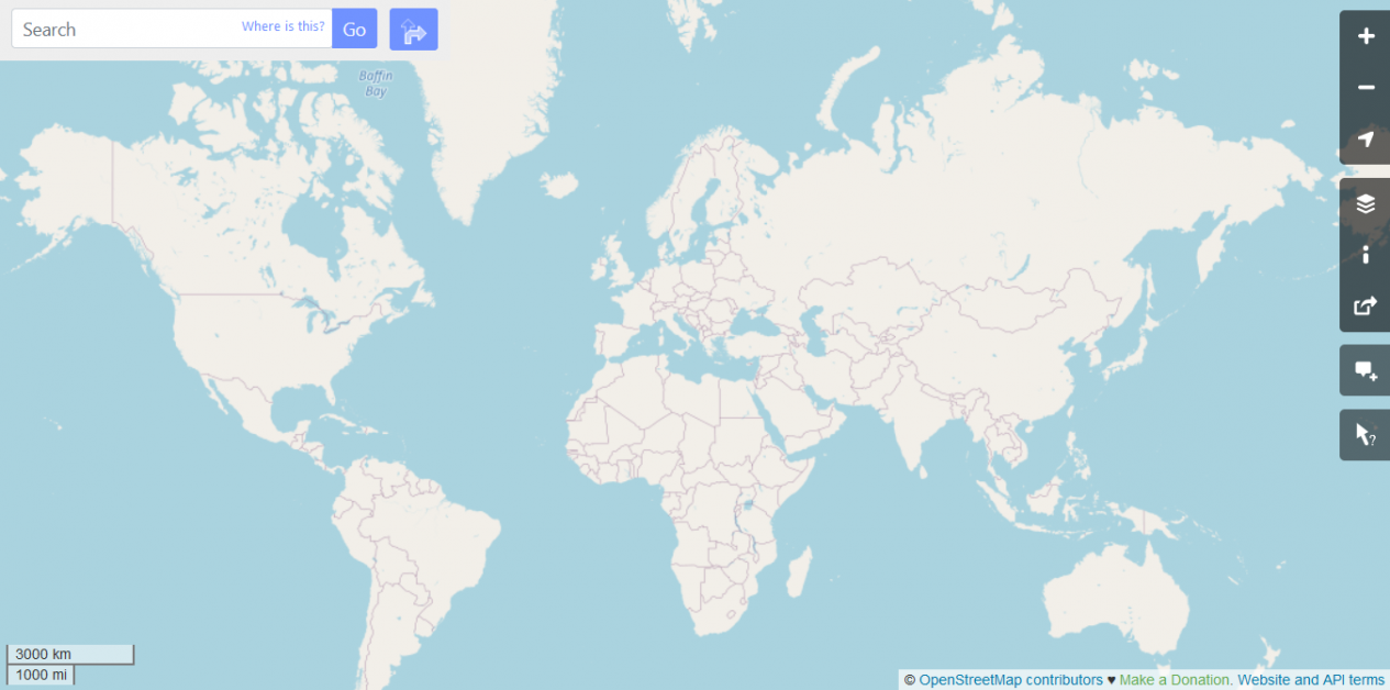 Web Mercator OpenStreetMap