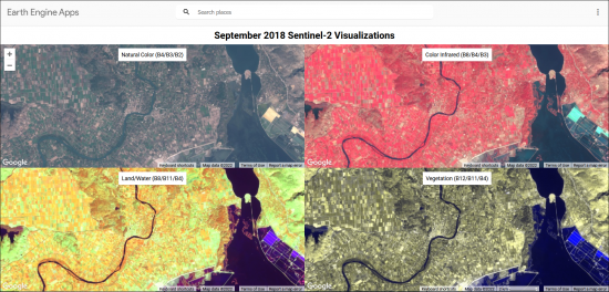 GEE Linked Maps App